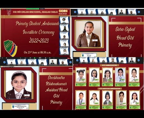 Primary student Ambasaddor
